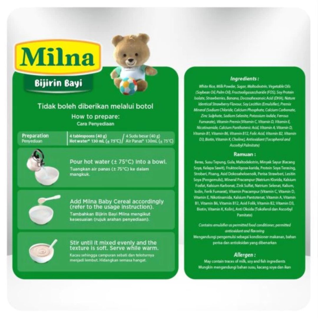 MILNA BABY CEREAL 120g (Suitable for 624 Months Old)
